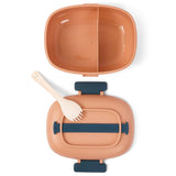 Eazy Kids 2 Compartment Lunch Box With Spoon 850ml - Brown