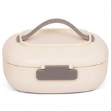 Eazy Kids 2 Compartment Lunch Box With Spoon 850ml - White