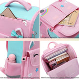 Eazy Kids 3D Unicorn School Bag 14.6Inch - Pink