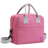 Eazy Kids Unicorn 4 Compartment Bento Lunch Box with Lunch Bag - Pink