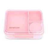 Eazy Kids 5 Compartment Convertible Bento Lunch Box With Gravy Bowl - Pink