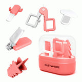 Eazy Kids 6 In 1 Baby Nail Care Set - Red