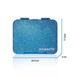 Eazy Kids Glitter 6/4 Convertible Bento Lunch Box - Blue