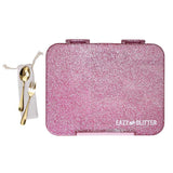 Eazy Kids Glitter 6/4 Convertible Bento Lunch Box - Pink