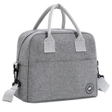 Eazy Kids Unicorn 6 Compartment Bento Lunch Box Purple With Lunch Bag Grey