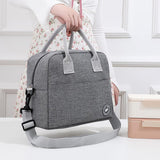 Eazy Kids Unicorn 6 Compartment Bento Lunch Box Purple With Lunch Bag Grey