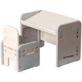 Eazy Kids Adjustable Angle Table and Chair Set - Grey