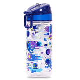Eazy Kids Astronauts Tritan Water Bottle with Carry handle 420ml - Blue