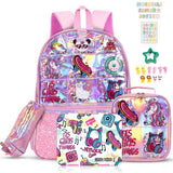 Eazy Kids It's Girl Thing Back to School Combo Set 17Inch - Pink (Set of 4)