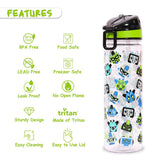 Eazy Kids Dinosaur Back to School Combo Set - Black Green (Set of 5)