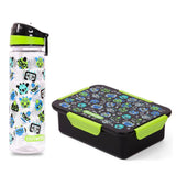 Eazy Kids Dinosaur Back to School Combo Set - Black Green (Set of 5)