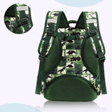 Eazy Kids Dinosaur 18Inch School Bag, Lunch Bag And Pencil Case - Green (Set of 3)