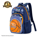 Eazy Kids 18" Backpack With Water Bottle, Lunch Bag and Pencil Case - Basket Ball