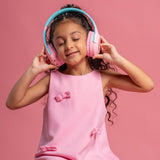 Eazy Kids 18" Backpack With Water Bottle, Lunch Box, Lunch Bag and Pencil Case & BT Headset - Flora Green