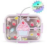 Eazy Kids 17" Backpack With Water Bottle, Lunch Box, Lunch Bag and Pencil Case - Sugar Pop Pink