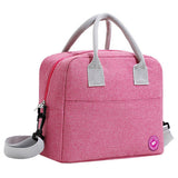 Eazy Kids Girl Power Bento Box With Insulated Lunch Bag & Cutter Set - Pink