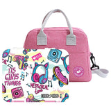 Eazy Kids Its Girls Things Bento Box With Insulated Lunch Bag & Cutter Set