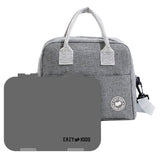 Eazy Kids Bento Boxes With Insulated Lunch Bag  - Grey