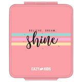 Eazy Kids Shine Unicorn Bento Boxes With Insulated Lunch Bag - Pink