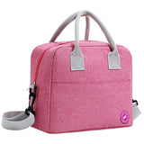 Eazy Kids Tropical Bento Boxes With Insulated Lunch Bag - Pink