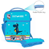 Eazy Kids Dino Bento Lunch Bag - Blue