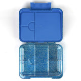 Eazy Kids Tritan Bento Lunch Box with Lunch Bag - Glitter Blue