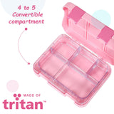 Eazy Kids Girl Power Tritan Bento Lunch Box With Water Bottle