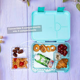 Eazy Kids Unicorn Bento Lunch Box With Sandwich Cutter Set - Green
