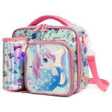 Eazy Kids Unicorn Chrome Bottle/Lunch Bag - Pink