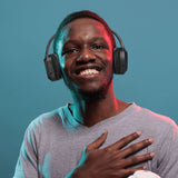 Eazy Kids Gen Z Gamer 17 Inch School Bag with Headset, Lunch Bag, Activity Bag and Pencil Case Set - Black (Set of 5)