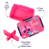 Eazy Kids Cat Lunch Box 850ml - Pink