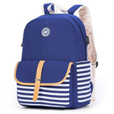 Eazy Kids Classic School Bag 18Inch - Blue