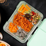 Eazy Kids Glitter 6/4 Convertible Bento Lunch Box - Green