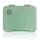 Eazy Kids Glitter 6/4 Convertible Bento Lunch Box - Green