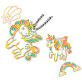 Eazy Kids DIY Kids Art & Craft Crystal Pendant Making & Coloring Set XL- Unicorn