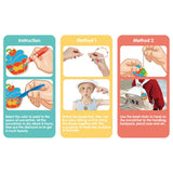 Eazy Kids DIY Kids Art & Craft Crystal Pendant Making & Coloring Set XL- Dessert