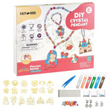 Eazy Kids DIY Kids Art & Craft Crystal Pendant Making & Coloring Set XL- Princess