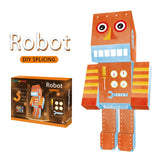 Eazy Kids - DIY Doodling Kit with Set of 6 Sketch Pens - Robot