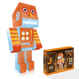 Eazy Kids - DIY Doodling Kit with Set of 6 Sketch Pens - Robot