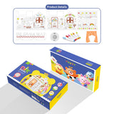 Eazy Kids - DIY Doodling Kit with Set of 6 Sketch Pens - Happy Birthday House