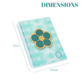 Eazy Kids Spiral Diary - Daisy Flower Green