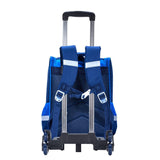 Eazy Kids Dino in Space School Bag With Trolley - Blue