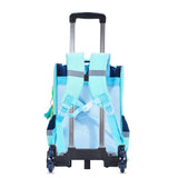 Eazy Kids Dino in Space School Bag With Trolley - Green