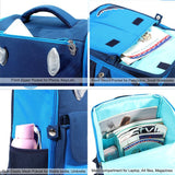 Eazy Kids Dinosaur School Bag 15Inch - Blue