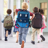 Eazy Kids Dinosaur School Bag 15Inch - Blue