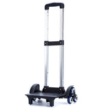 Eazy Kids Dinosaur School Bag With Trolley - Blue