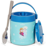 Eazy Kids Disney Frozen Princess Elsa Stainless Steel Insulated Food Jar 350ml - Blue