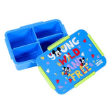 Disney Mickey & Friends 4 Compartment Convertible Bento Lunch Box - Blue