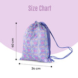 Eazy Kids Drawstring Bag - Butterfly Purple