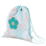 Eazy Kids Drawstring Bag - Daisy Flower Green